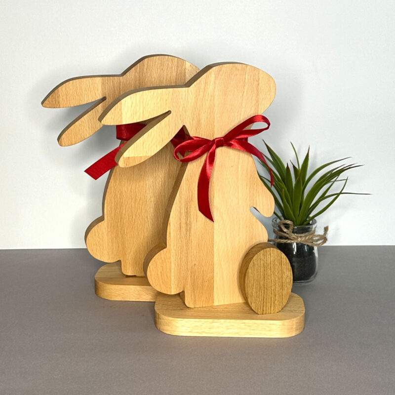 Osterhase aus Buchenholz – Bild 3