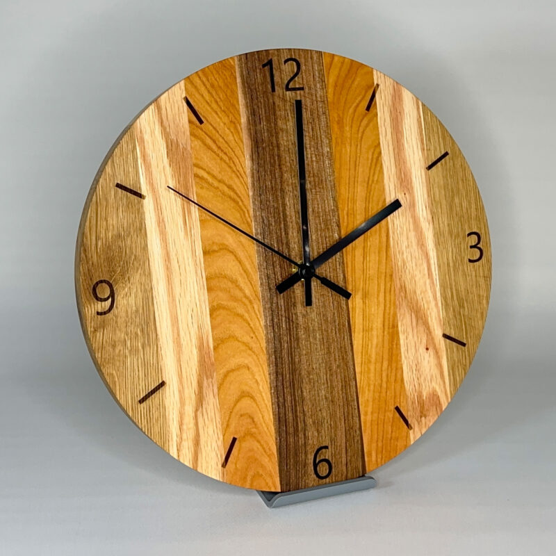 Wanduhr | Nuss, Kirsche, Eiche – Bild 2